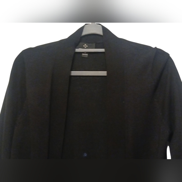 Ronni Nicole Black Open Front Cardigan - Picture 9 of 10